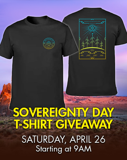 Sovereignty Day T-Shirt Giveaway at Northern Edge Navajo Casino
