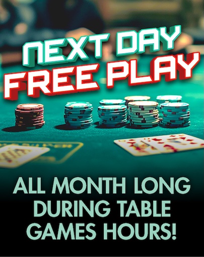 Next Day Free Play at Northern Edge Navajo Casino